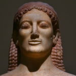 The Kroisos Kouros (detail), found in Anavyssos, circa 530 BC, Parian marble 1.94 m, National Archeological Museum of Athens. Public Domain, source: https://www.flickr.com/photos/5telios/19526675952